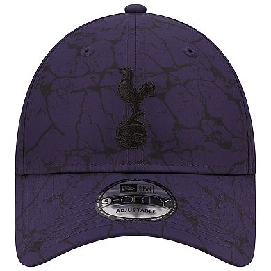 Men's New Era Navy Tottenham Hotspur Marble 9FORTY Adjustable Hat