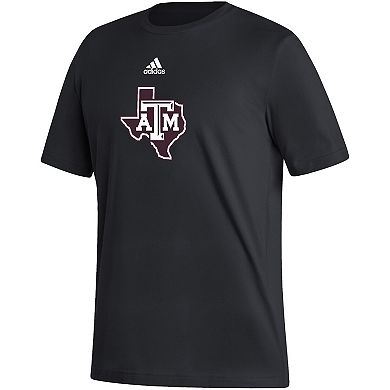 Men's adidas Black Texas A&M Aggies Team Locker Logo Fresh T-Shirt