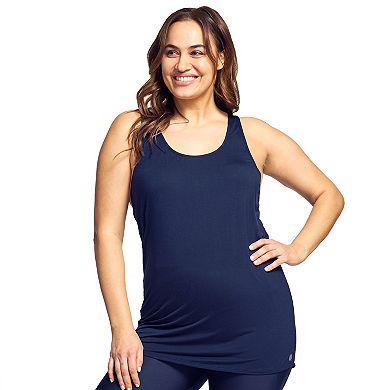 Plus Size Mazu Swim Ultra Soft Racerback Cover Up Tank Top