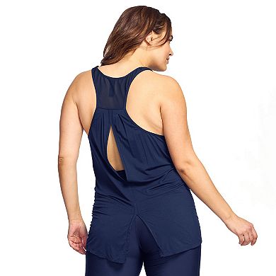 Plus Size Mazu Swim Ultra Soft Racerback Cover Up Tank Top