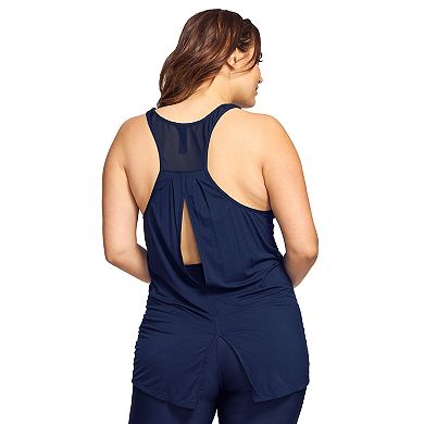 Plus Size Mazu Swim Ultra Soft Racerback Cover Up Tank Top