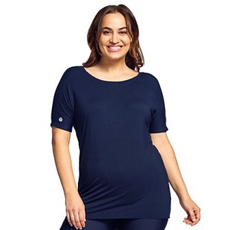 Plus Size Mazu Swim Ultra Soft Strappy-Back Swim Cover-Up Tee