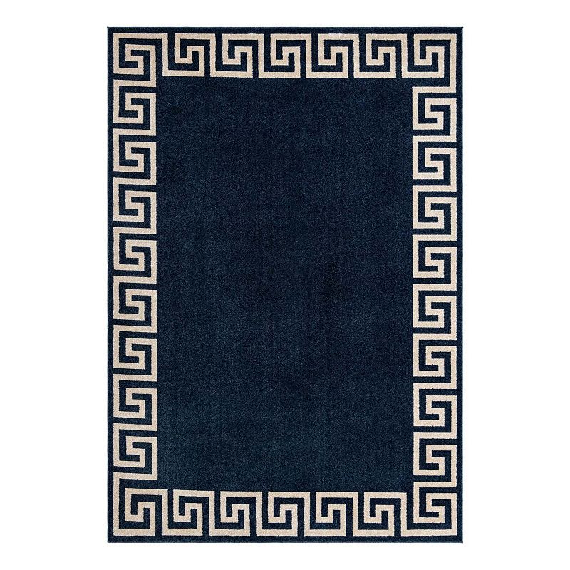 Unique Loom Modern Athens Rug, Blue, 9X12 Ft