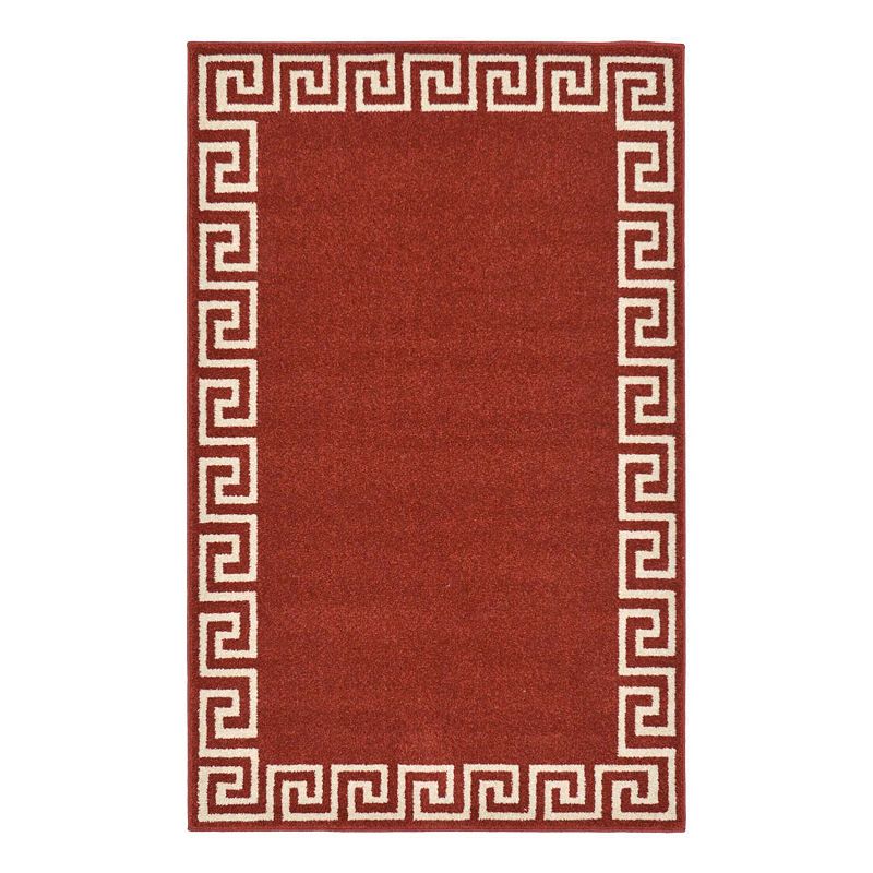 Unique Loom Modern Athens Rug, Red, 9X12 Ft