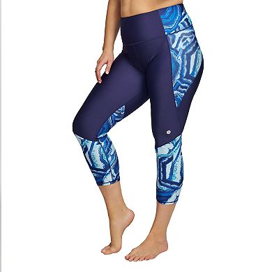 Plus Size Mazu Swim High-Rise Slimming Swim Capri Leggings