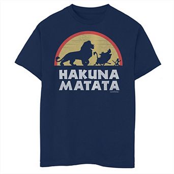 Disney's Lion King Boys 8-20 Hakuna Matata Sunset Graphic Tee