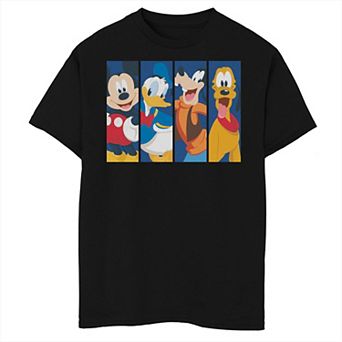 Disney's Mickey Mouse Boys 8-20 Bro Time Panels Graphic Tee
