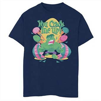 Boys 8-20 Marvel Easter Hulk You Crack Me Up Tee