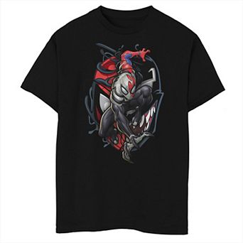 Boys 8-20 Marvel Spider-Man Venom Big Face Mashup Tee