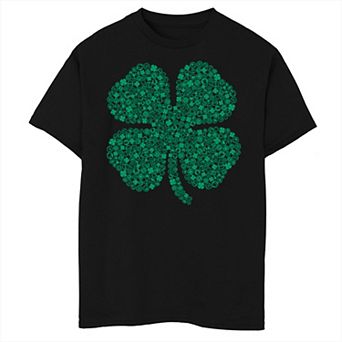 Boys 8-20 Marvel Hero Symbol St. Patty's Build Up Fill Tee