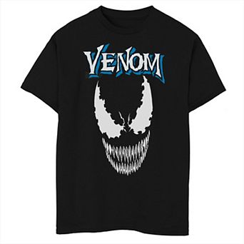 Boys 8-20 Marvel Venom Face Close Up Tee