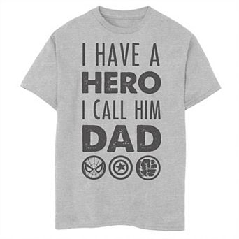 Boys 8-20 Marvel Avengers Father's Day Hero Dad Tee