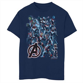 Boys 8-20 Marvel Avengers Endgame Suit Group Shot Tee