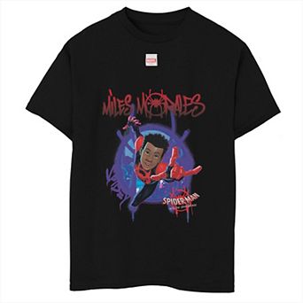 Boys 8-20 Marvel Spiderverse Miles Morales Splat Tee