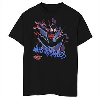 Boys 8-20 Marvel Spiderverse Spidey Graffiti Explosion Tee