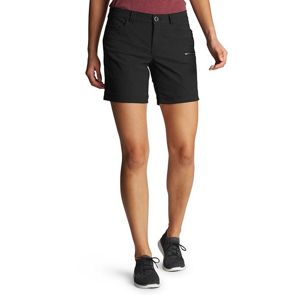 Eddie Bauer Ladies' Rainier Capri (Black, 8) at  Women's