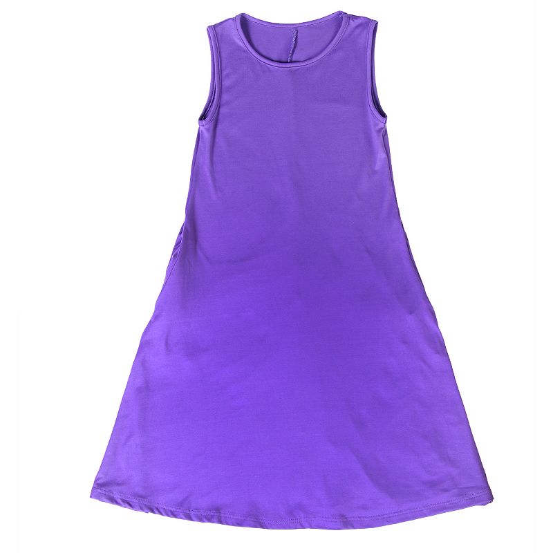 Girls 7-16 24Seven Comfort Sleeveless Pocket Swing Dress, Girls, Size: XL,