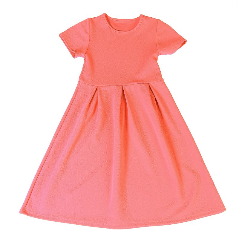 Girls 7-16 24Seven Comfort Short Sleeve Pleated Party Dress, Girls, Size: 