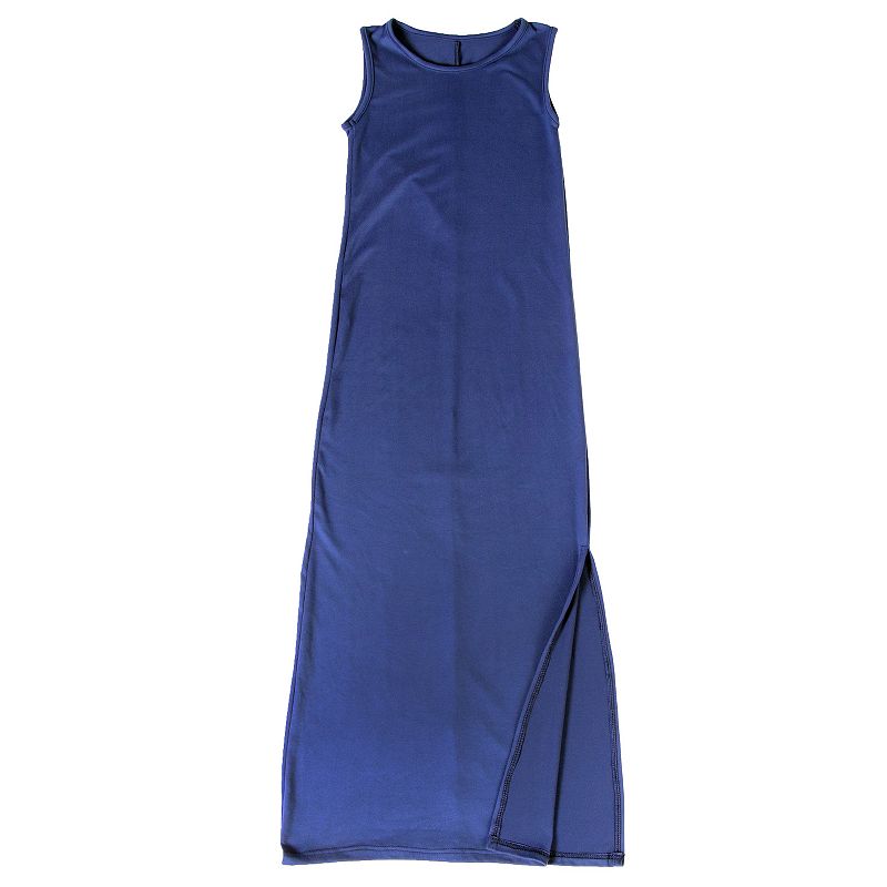 Girls 7-16 24Seven Comfort Side Slit Maxi Dress, Girls, Size: Small, Blue