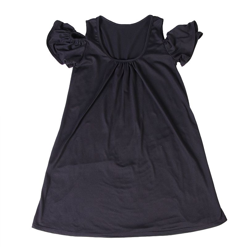 Girls 7-16 24seven Cold Shoulder Dress, Girls, Size: Small, Black