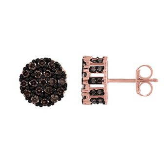 Designs by Gioelli Men's Pave Cubic Zirconia Stud Earrings