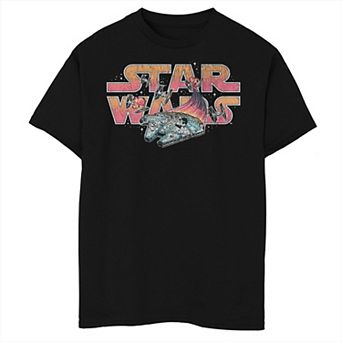 Boys 8-20 Star Wars Millennium Falcon Space Battle Graphic Tee