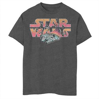 Boys 8-20 Star Wars Millennium Falcon Space Battle Graphic Tee