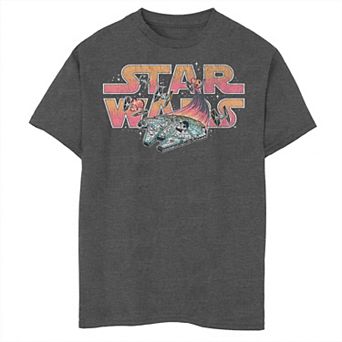 Boys 8-20 Star Wars Millennium Falcon Space Battle Graphic Tee