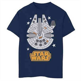 Boys 8-20 Star Wars Millennium Falcon Stars Graphic Tee