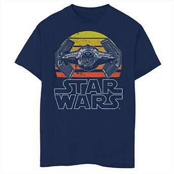Boys 8-20 Star Wars Sunset Imperial Ship Graphic Tee
