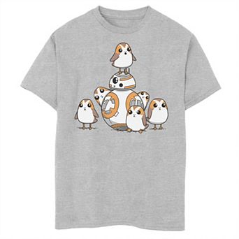 Boys 8-20 Star Wars Porgs And BB-8 Graphic Tee