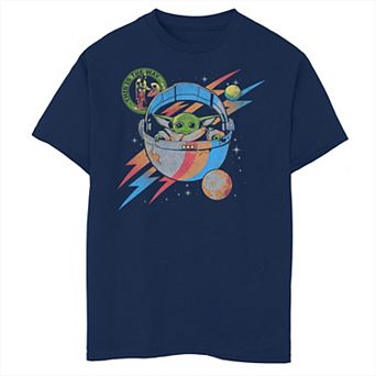 Boys 8-20 Star Wars The Mandalorian Retro Lightning Graphic Tee