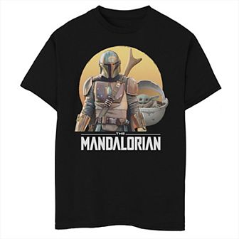 Boys 8-20 Sstar Wars The Mandalorian Sunset Portrait Graphic Tee