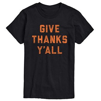 Big & Tall Give Thanks Yall Tee