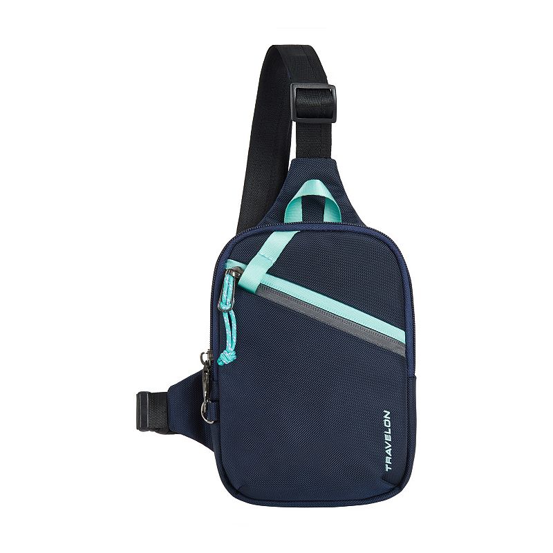 Travelon Anti-Theft Greenlander Compact Sling Bag, Blue