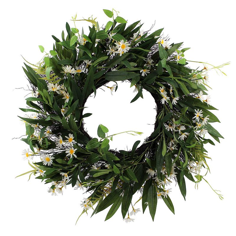 Sonoma Goods For Life Artificial Greenery Daisy Wreath, Multicolor
