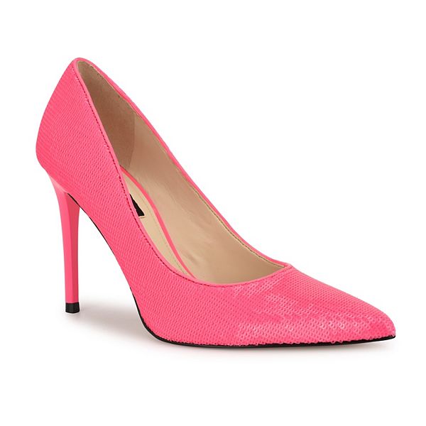 Nine West Fresh Women's Heels - Pink Sequin (7)