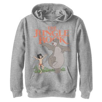 Disney's Jungle Book Boys 8-20 Mowgli And Baloo Poster Hoodie