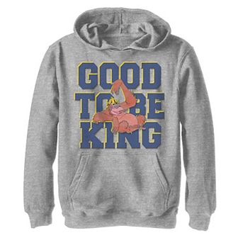 Disney's Jungle Book Boys 8-20 King Louie Good To Be King Hoodie