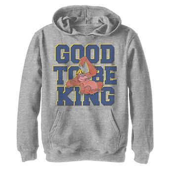 Disney's Jungle Book Boys 8-20 King Louie Good To Be King Hoodie