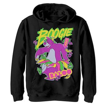 Disney's Jungle Book Boys 8-20 Boogie Baloo Sticker Figure Hoodie
