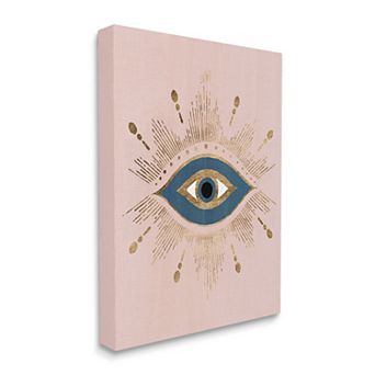 Stupell Home Decor Evil Eye Glam Bohemian Canvas Wall Art