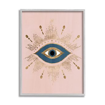 Stupell Home Decor Bohemian Evil Eye Glam Framed Wall Art