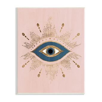 Stupell Home Decor Glam Bohemian Evil Eye Plaque Wall Art