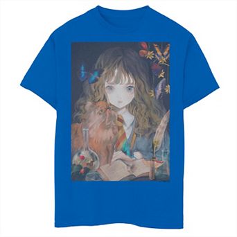 Boys 6-20 Harry Potter Hermionie And Cat Abstract Graphic Tee