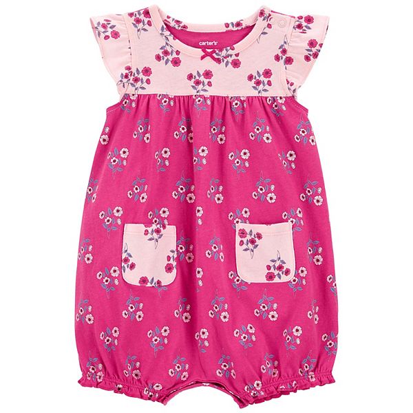 Baby Girl Carter's Floral Jersey Romper