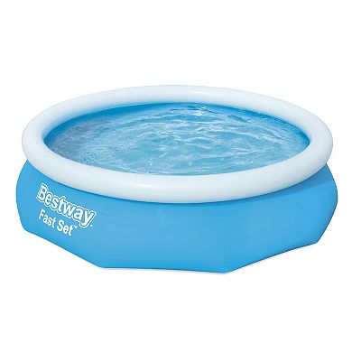 Bestway 10' x 30" Fast Set Inflatable Above Ground Swimming Pool w/ Filter Pump