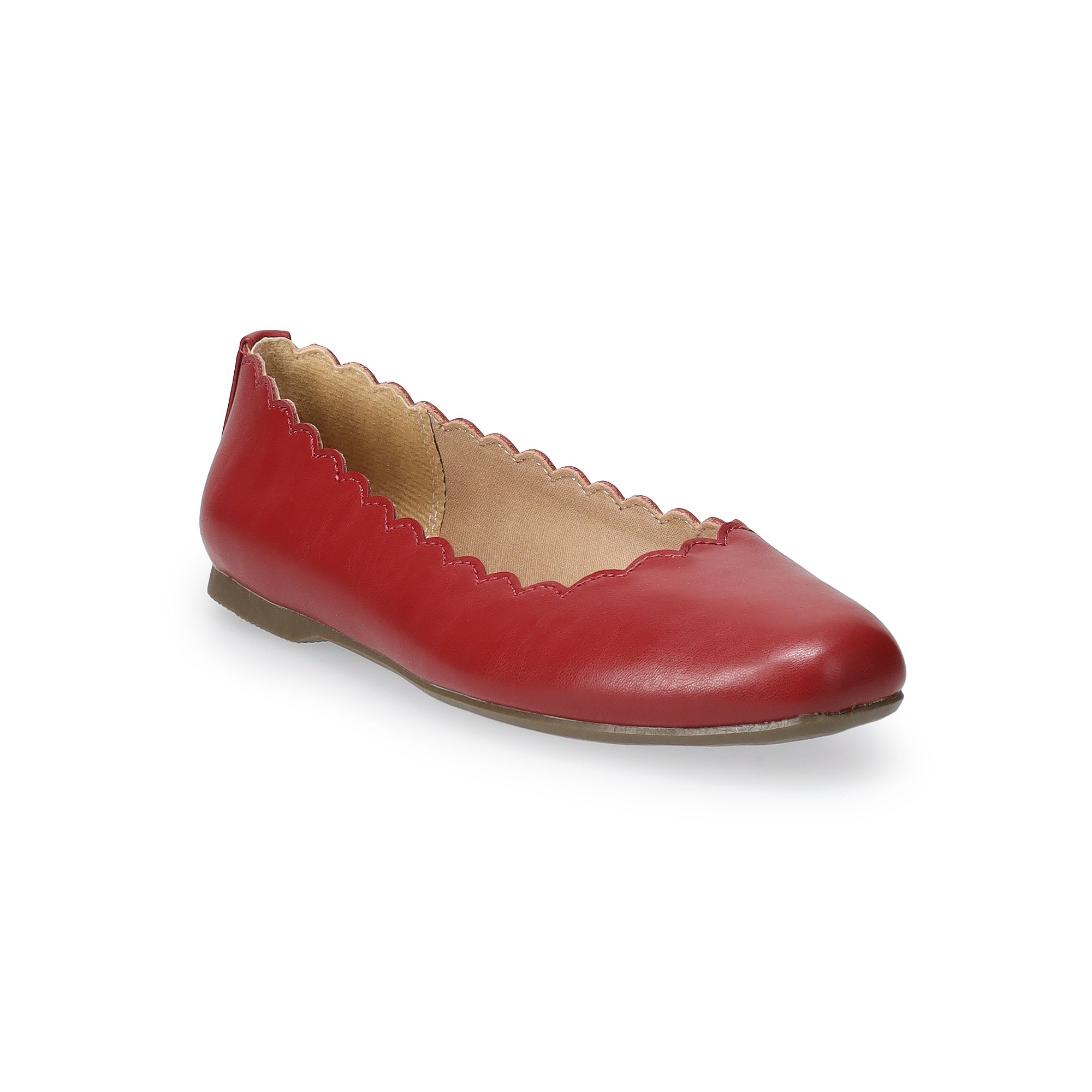 LC Lauren Conrad Giselle Womens Ballet Flats, Size: 5.5, Red