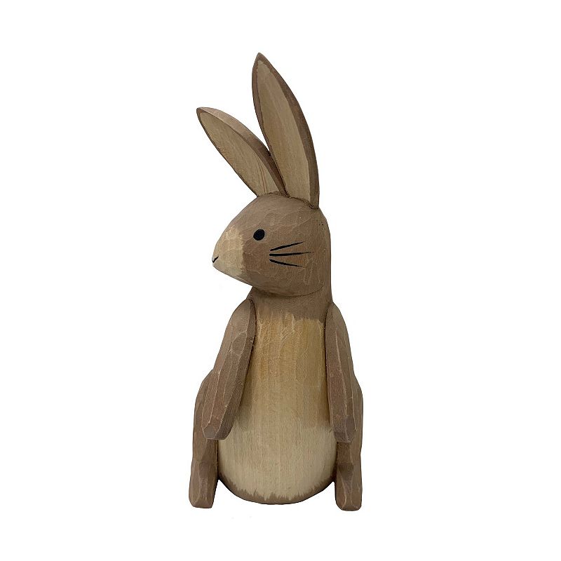 Celebrate Together Easter Carved Wood Bunny Table Decor, Multicolor