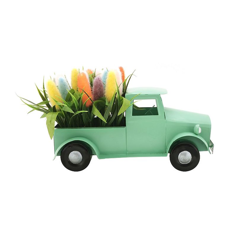 Celebrate Together Easter Metal Truck & Faux Flowers Table Decor, Multicolo